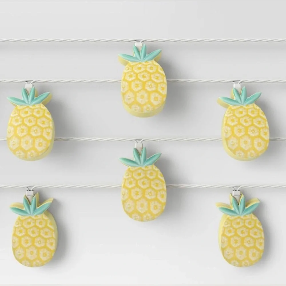 NWT 2 sets pineapple indoor outdoor string lights